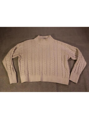 Hippie Rose Juniors Small Knit Cardigan Sweater White